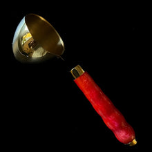 Load image into Gallery viewer, Coffee Scoop - 2 TBS Gold Titanium - Red &amp; Orange Glow