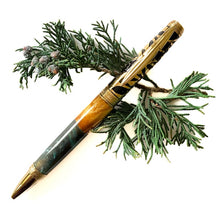 Load image into Gallery viewer, Pen - Birds - 24 KT Gold - Buckeye and Green Metallics