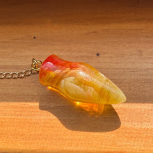 Load image into Gallery viewer, Pendulum - Yellow, Orange and White Resin