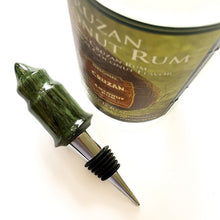 Load image into Gallery viewer, Bottle Stopper - Spalted Green Tamarind