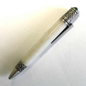 Pen - Celtic - Antique Pewter - White Shimmer